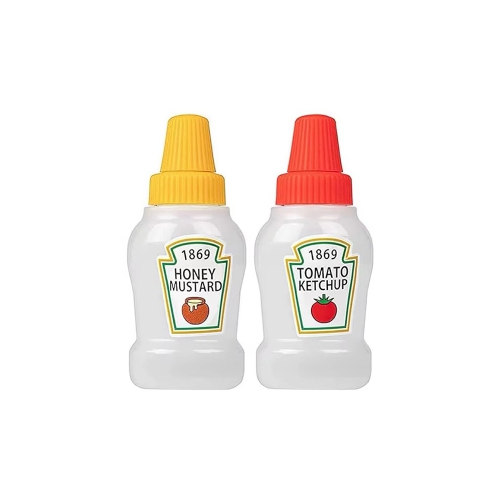 BENTO BOX 1869 KETCHUP & HONEY MUSTARD BOTTLES